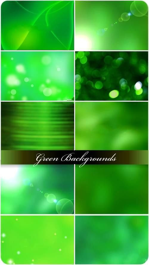Коллекция фонов в зеленых тонах