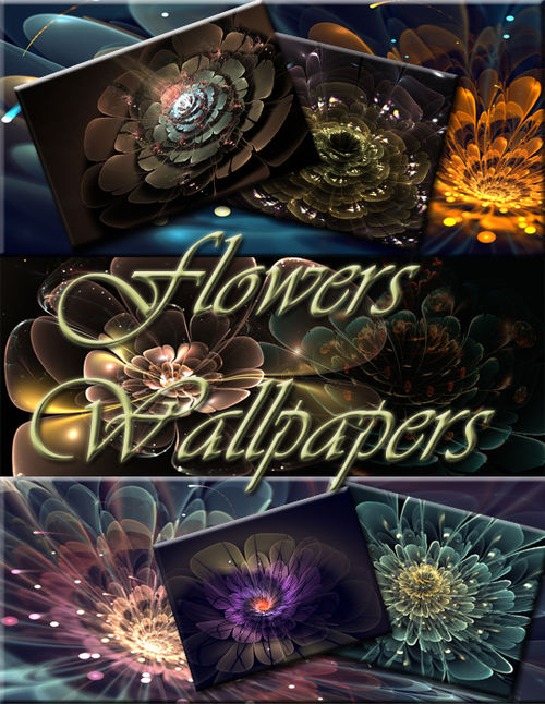 Фрактальные фоны "Flowers Wallpapers"