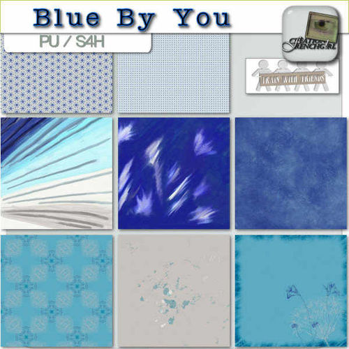 Скрап-набор Blue by you - Синева