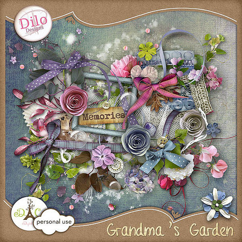 Скрап-набор "Grandma`s Garden"