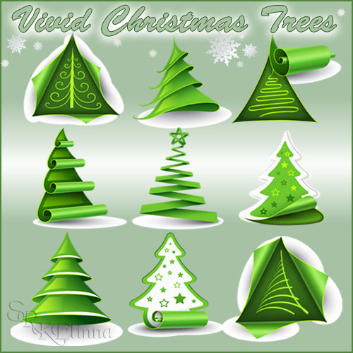 Яркие елочки / Vivid Christmas Trees