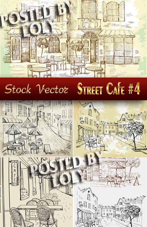Векторный клипарт Уличное Кафе #3