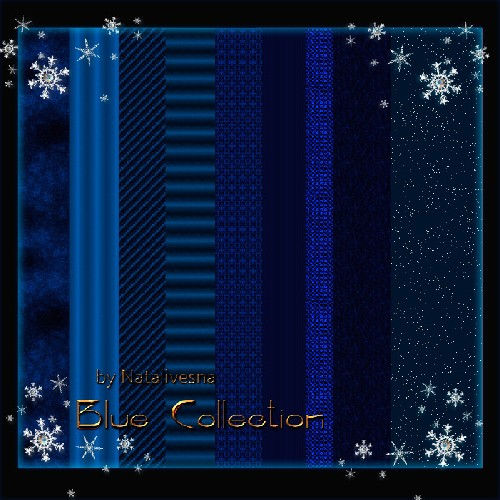 Текстуры для дизайна "Голубая коллекция"
