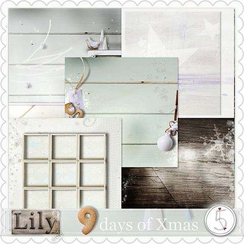 Скрап-набор "9 days of Xmas"/ "9 days till Christmas"