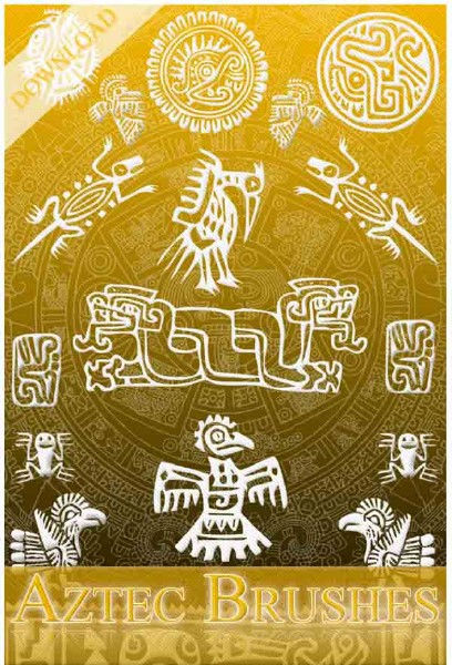 Кисти  "Иероглифы ацтеков"