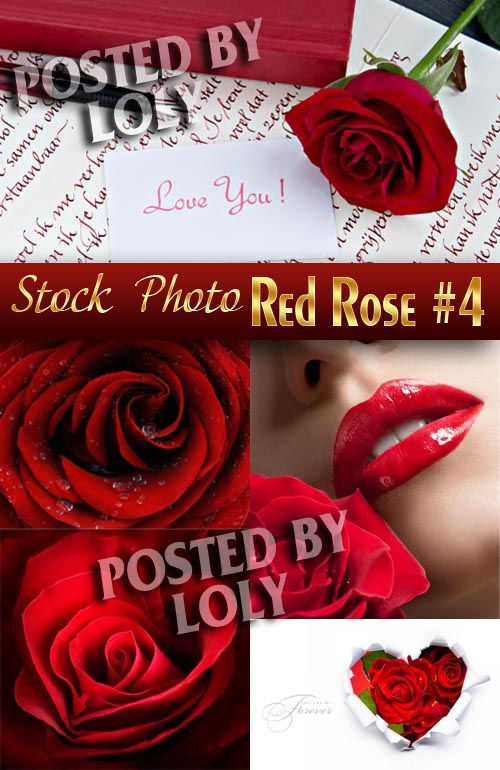 Растровый клипарт Красные розы #4 