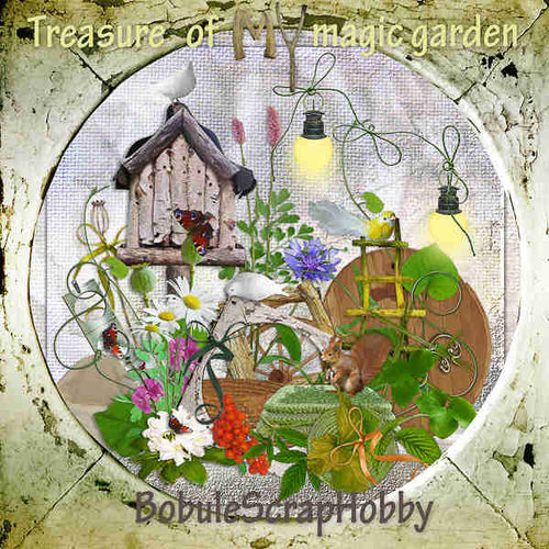 Скрап-комплект "Сокровища моего сада" - Treasures of My Magic Garden
