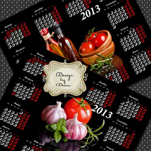 Два календаря  на 2013 год "Натюрморт с помидорами"