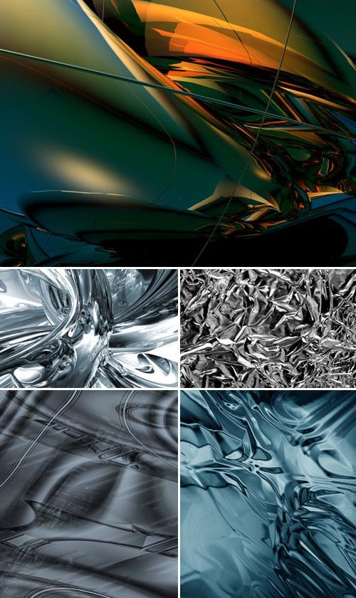 Высококачественные фоны "Абстрактные отражения на металле"