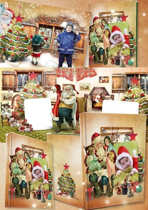 Рождественская фотокнига "Подарки от Санта Клауса"
