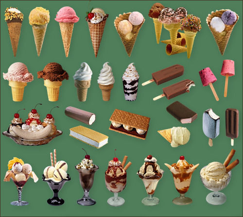 Клипарт для фотошоп "Мороженое"