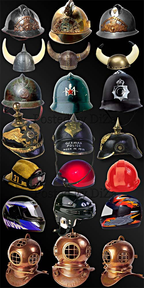 Различные шлемы и каски