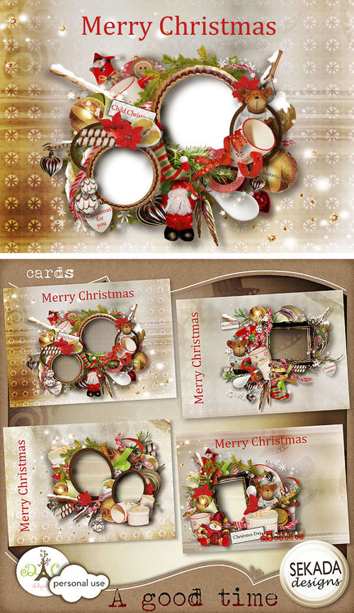 Новогодне-рождественские открытки / A good time - Cards
