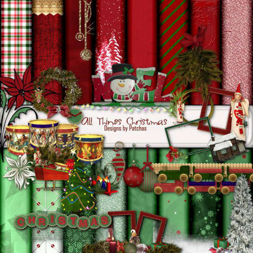 Цифровой скрап-набор "Рождественские вещи"