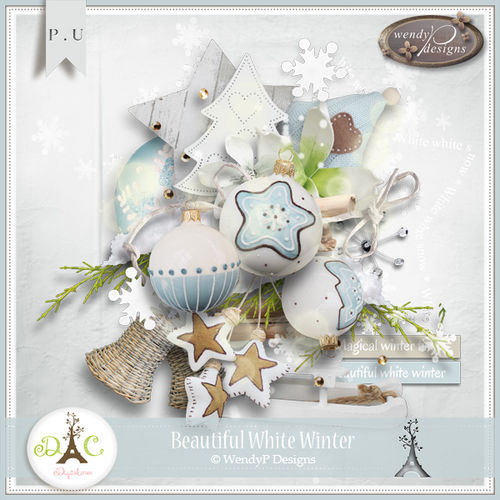 Скрап-набор Beautiful White Winter
