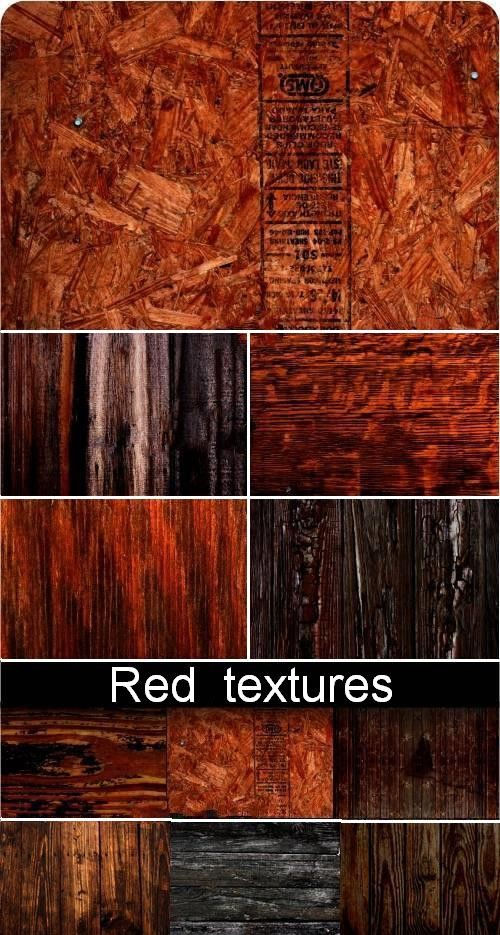 Текстуры дерева в красных тонах
