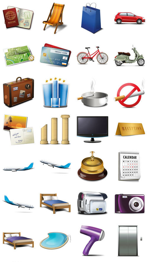 Icon Set Travel and Tourism. Part 1