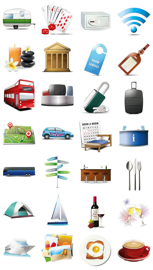 Icon Set Travel and Tourism. Part 2