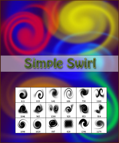 Кисти для Photoshop Simple Swirl