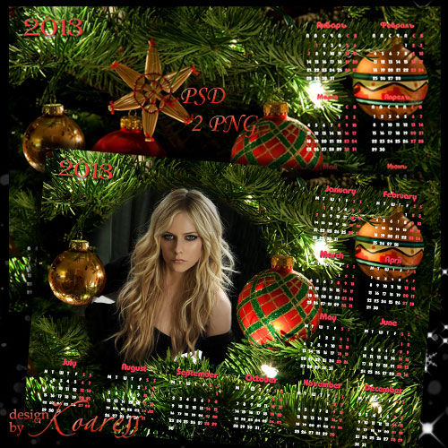 Календарь на 2013 год "Новогодняя елка"