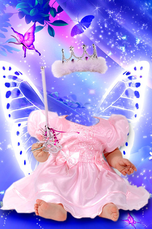 Детский шаблон для девочек "Маленькая фея"