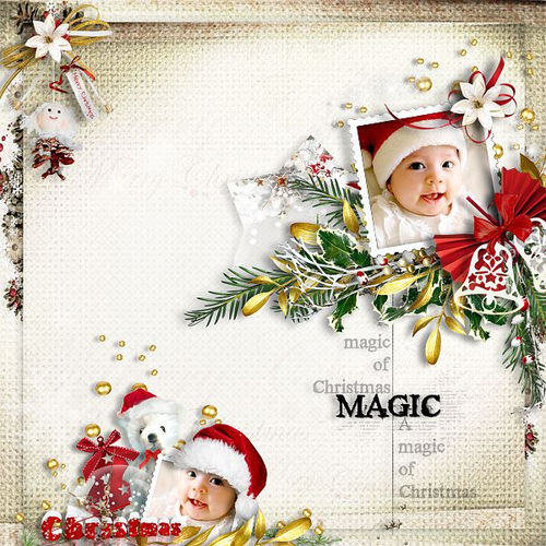 Скрап-набор The magic of Christmas
