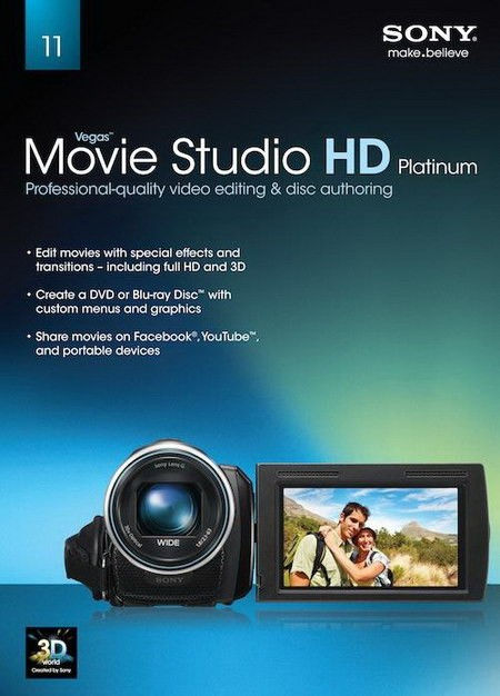 Sony Vegas Movie Studio HD Platinum 11.0 Build 295 Production Suite - Забрать бесплатно