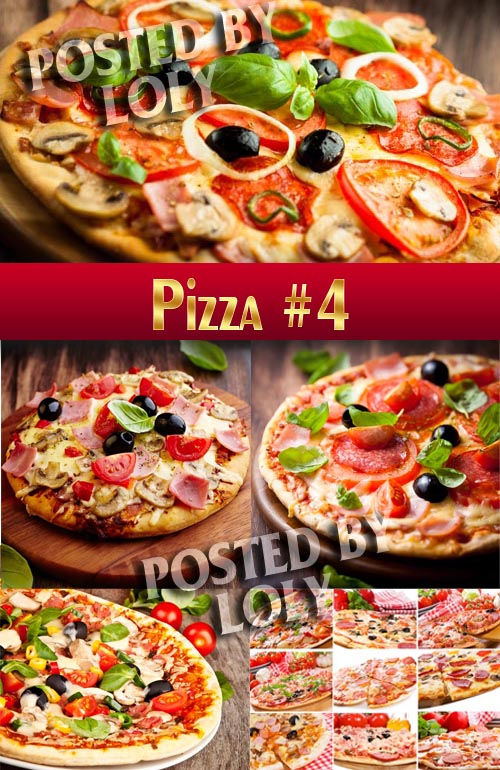  Растровый клипарт Пицца #4 
