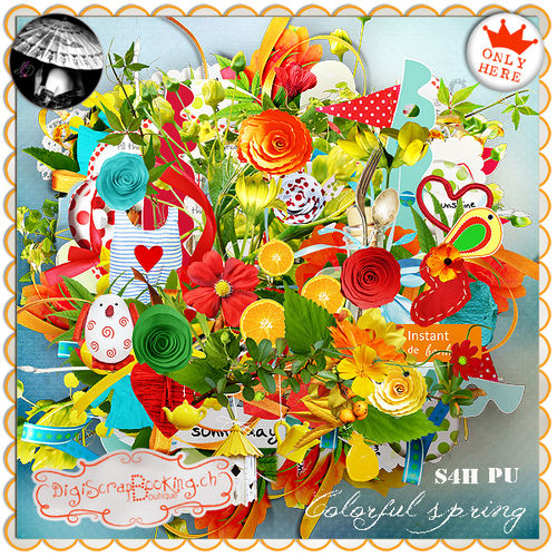 Скрап-набор Colorful Spring