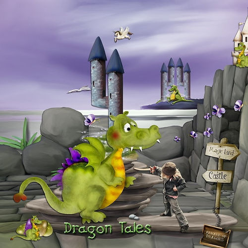 Скрап-набор Dragon Tales