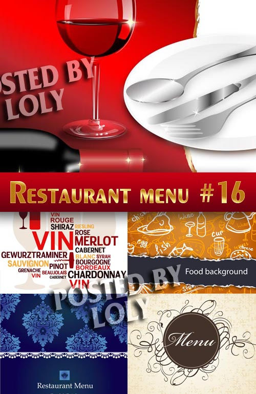 Ресторанные меню #16 - Векторный клипарт