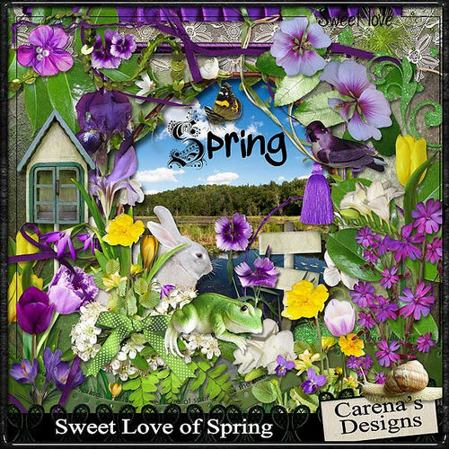 Скрап-набор  Sweet Love of Spring