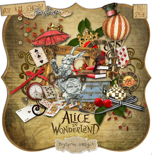 Скрап-набор Alice in Wonderland