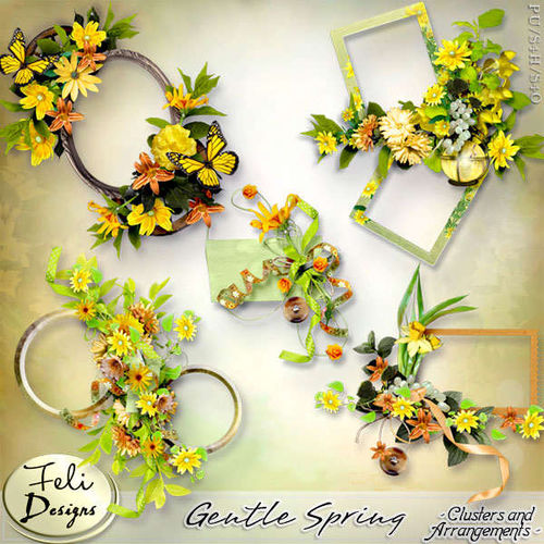 Скрап-набор Gentle Spring