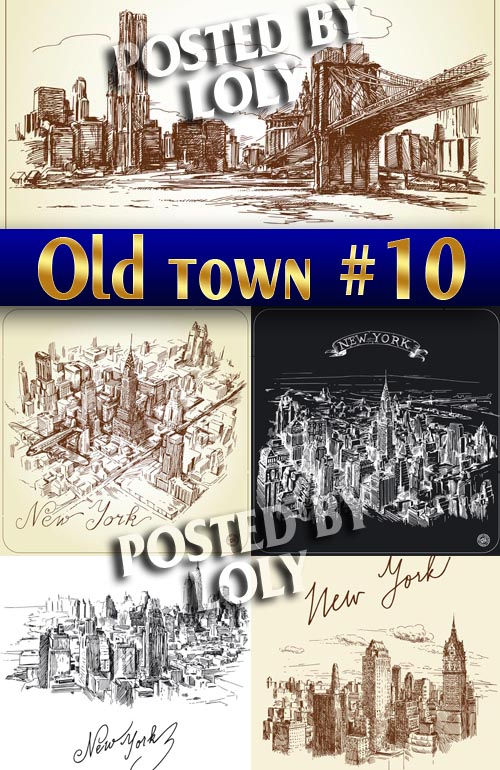 Старый Город #10 - Векторный клипарт