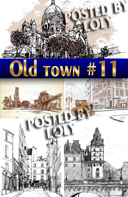 Старый Город #11 - Векторный клипарт