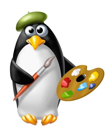 Смешные пингвинчики в векторе и на прозрачной основе