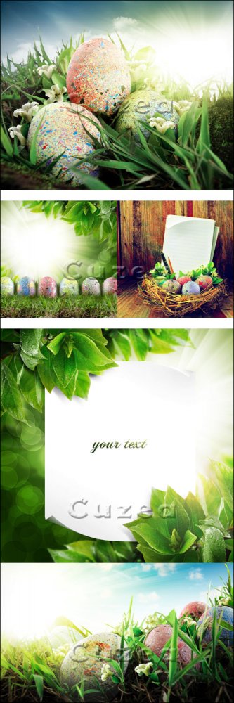 Пасхальные винтажные фоны/ Easter vintage background - Stock photo