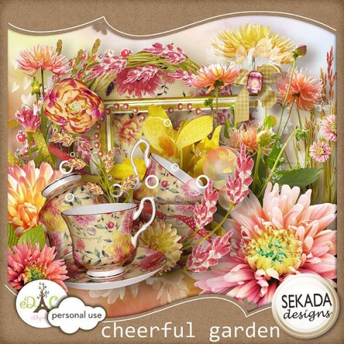 Скрап-набор Cheerful Garden
