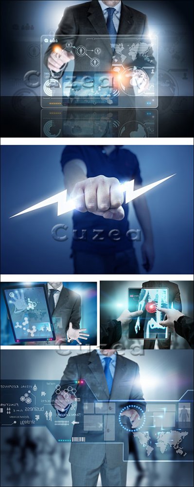 Технологии будущего/ Future Technology Display - Stock photo