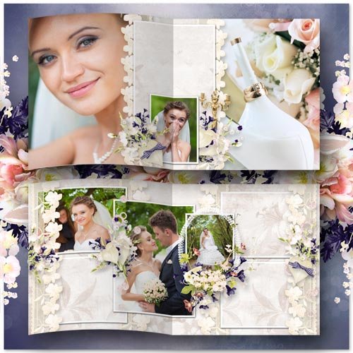Свадебный фотоальбом "Наш путь усеян цветами"