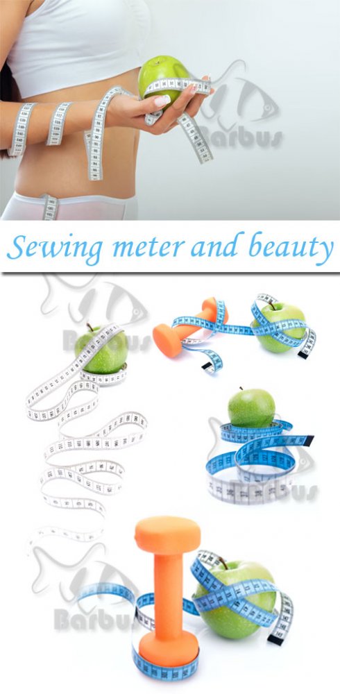 Sewing meter and beauty / Швейный метр и красота - Photo stock