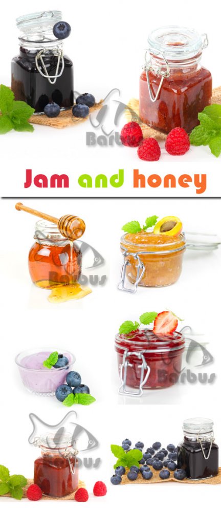 Jam and honey / Варенье и мед - Photo stock