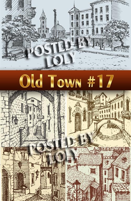 Старый Город #17 - Векторный клипарт