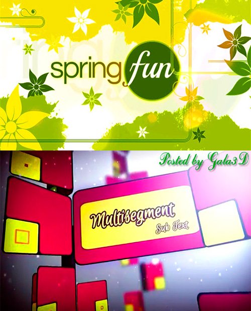 Spring Swatch и Snap Post — After Effects Project 