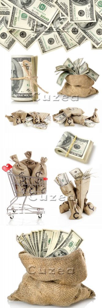 Мешки с деньгами/ Bags with money - Stock photo