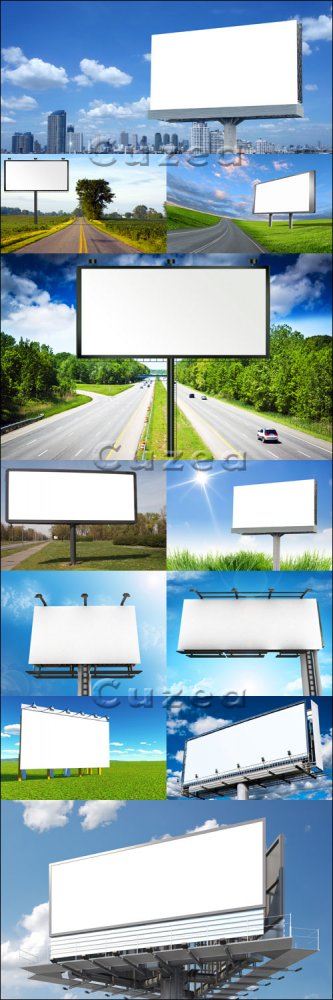 Городские рекламные щиты/ Urban billboards - Stock photo
