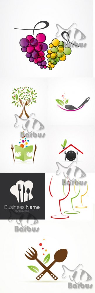 Logo for cafe / Логотипы для кафе - Vector stock