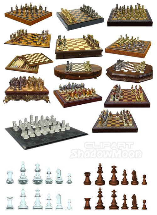 Шахматы, шахматные доски, шахматные фигуры