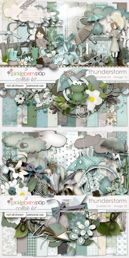 Скрап-набор Thunderstorm (Collaborative Kit)